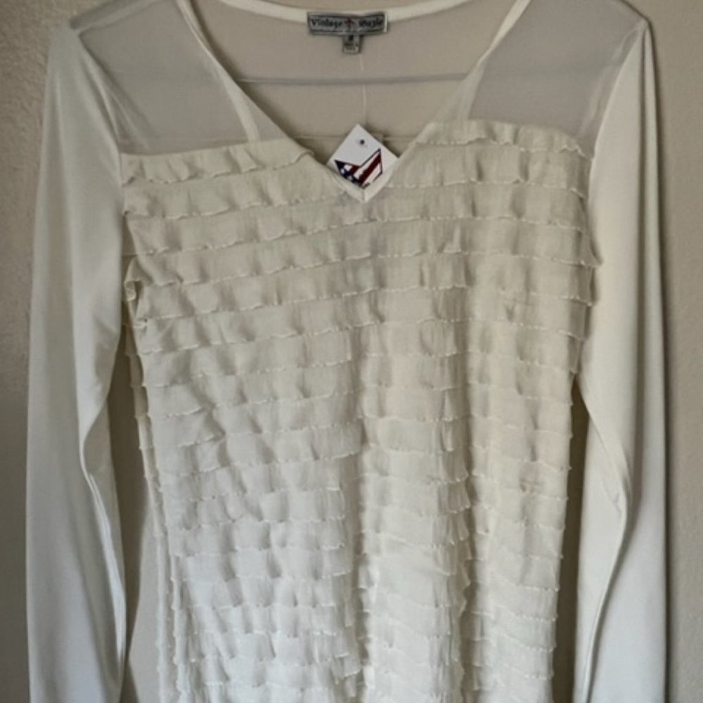 Vintage Suzie Long Sleeve With Ruffles